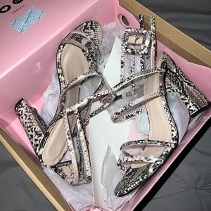 New Snake Print Heels
